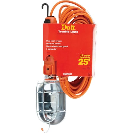 All-Source Premium 75W Incandescent Trouble Light with 25 Ft. Power Cord TL-183-SJT-25-9A-75W